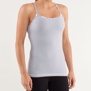 Lululemon Power Y tank grey racerback tank top size 10